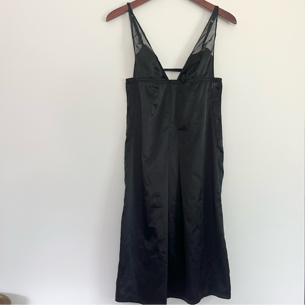 Victoria’s Secret Very Sexy Black Lingerie Chinoiserie Slip Silky Strappy M